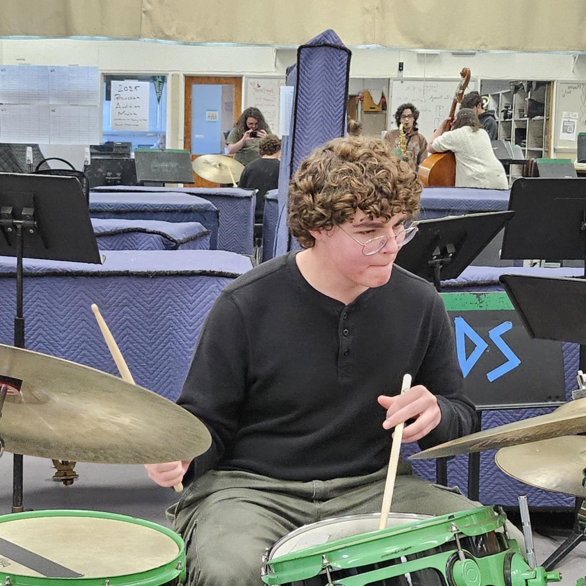 FEELING THE BEAT - Saoirse Sipes is practices hard for his grand prize finalist audition. 